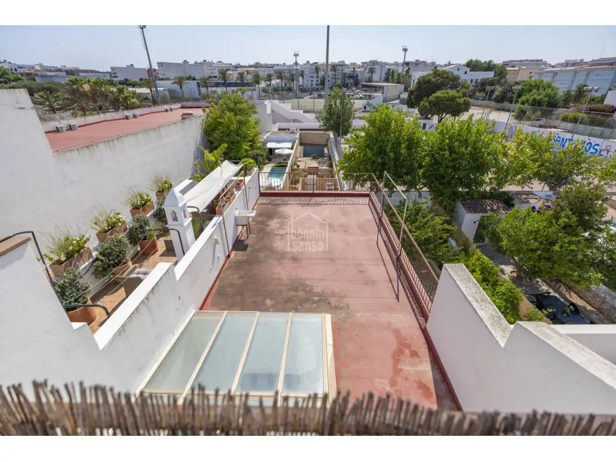 Vista exterior de Casa o chalet en venta en Maó - Mahón con Jardín privado, Terraza y Piscina