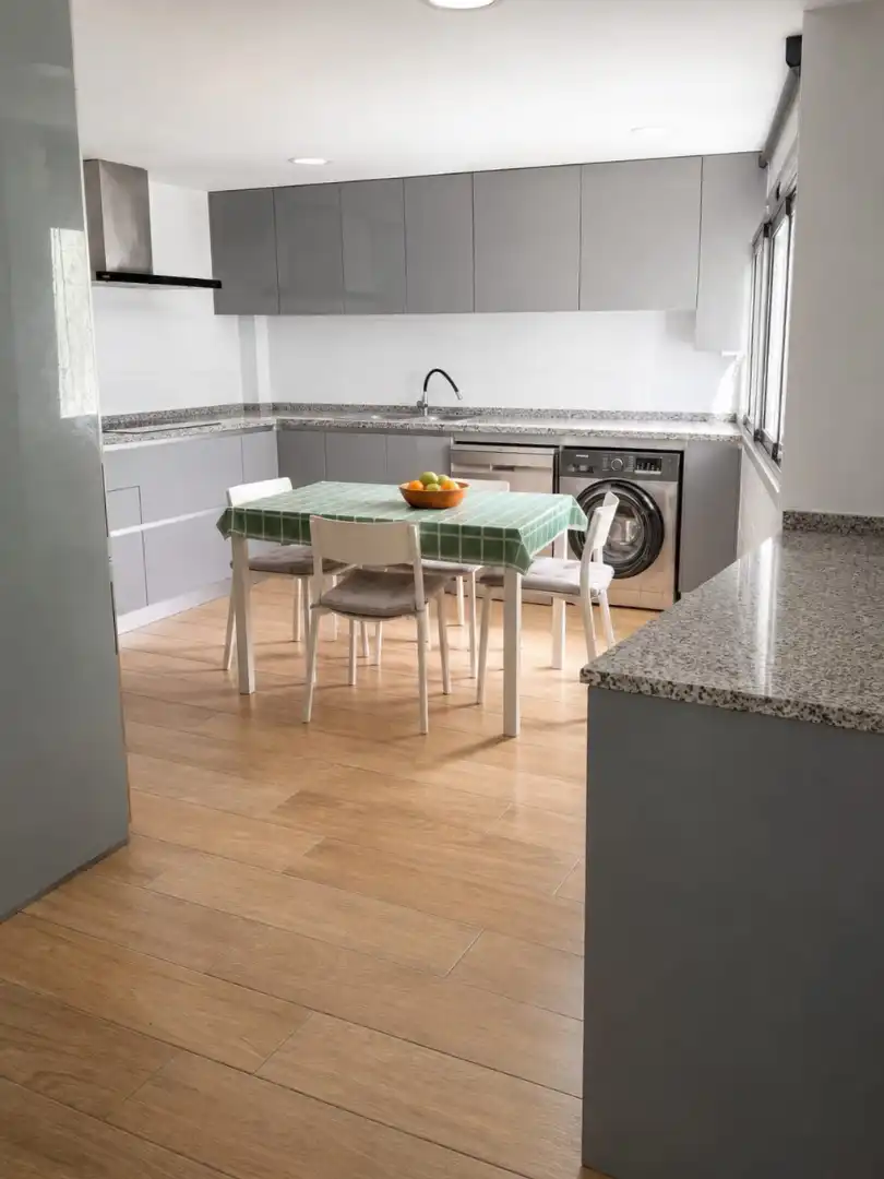 Kitchen of Flat for sale in Silla  with Air Conditioner, Heating and Furnished