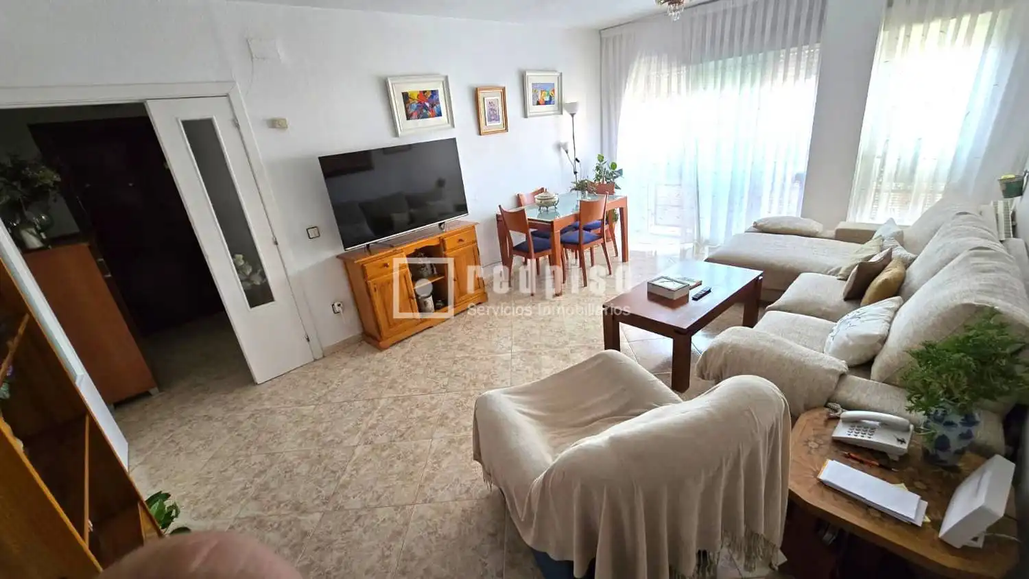 Sala d'estar de Pis en venda en Madrid amb Aire condicionat, Calefacció i Terrassa