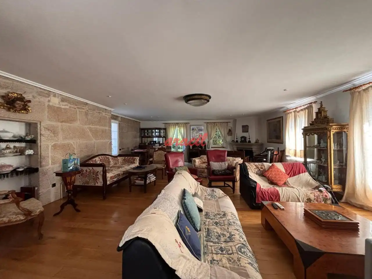 Sala d'estar de Finca rústica en venda en Vilamarín amb Calefacció, Jardí privat i Terrassa