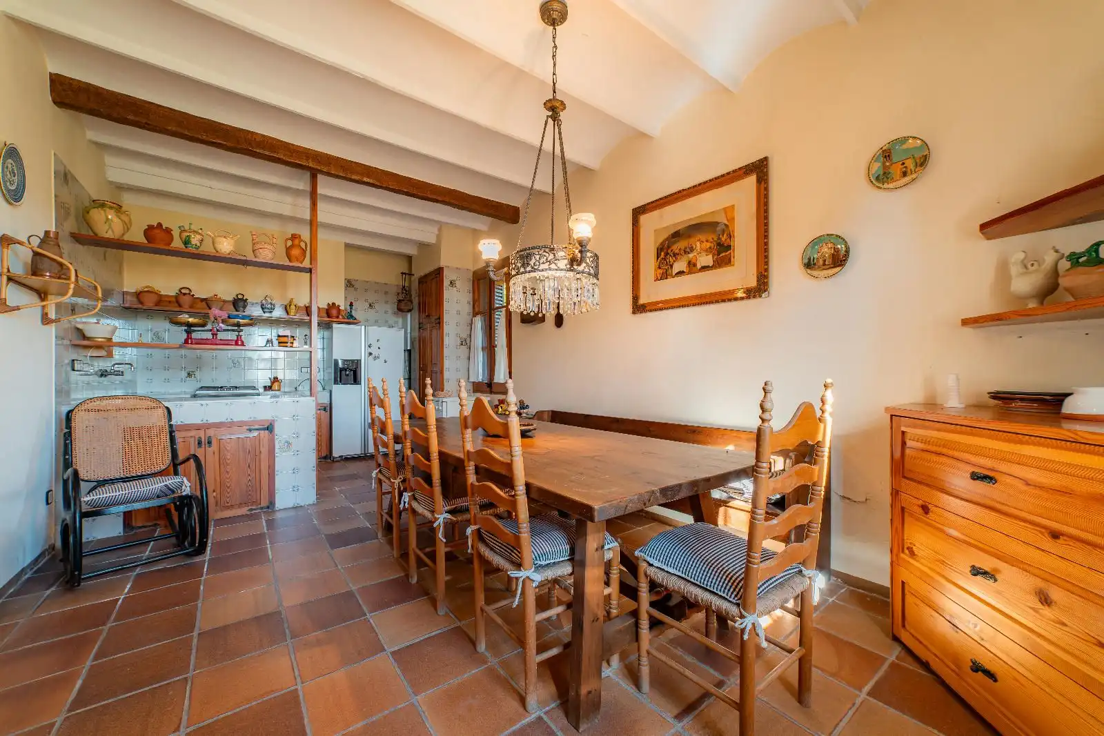 Comedor de Finca rústica en venta en Argentona con Calefacción, Jardín privado y Terraza