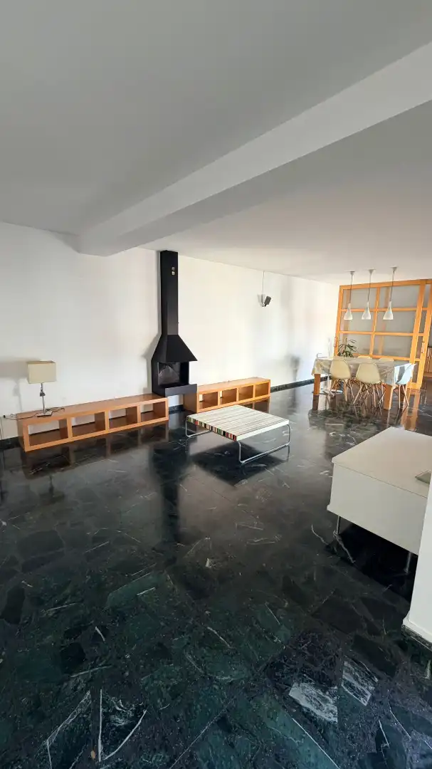 Sala d'estar de Pis de lloguer en Malgrat de Mar amb Aire condicionat, Moblat i Forn
