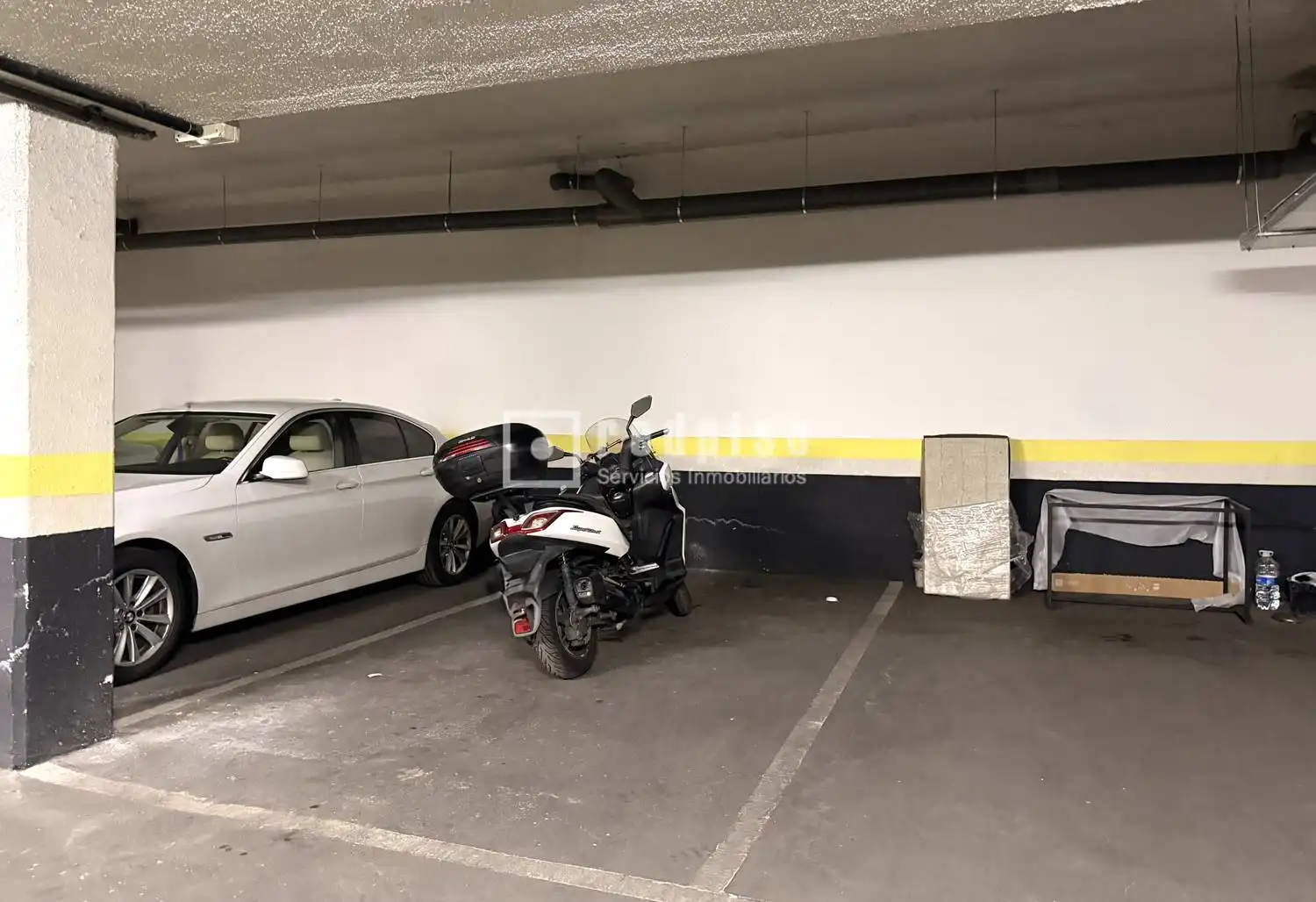 Parking of Flat for sale in Madrid  with Air Conditioner, Heating and Private garden