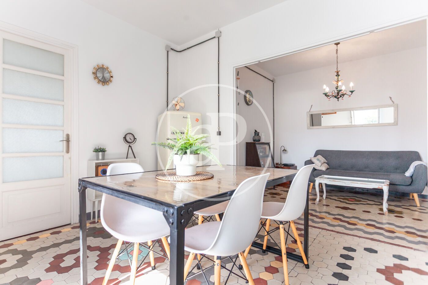 Dining room of Flat to rent in  Valencia Capital  with Air Conditioner, Heating and Furnished