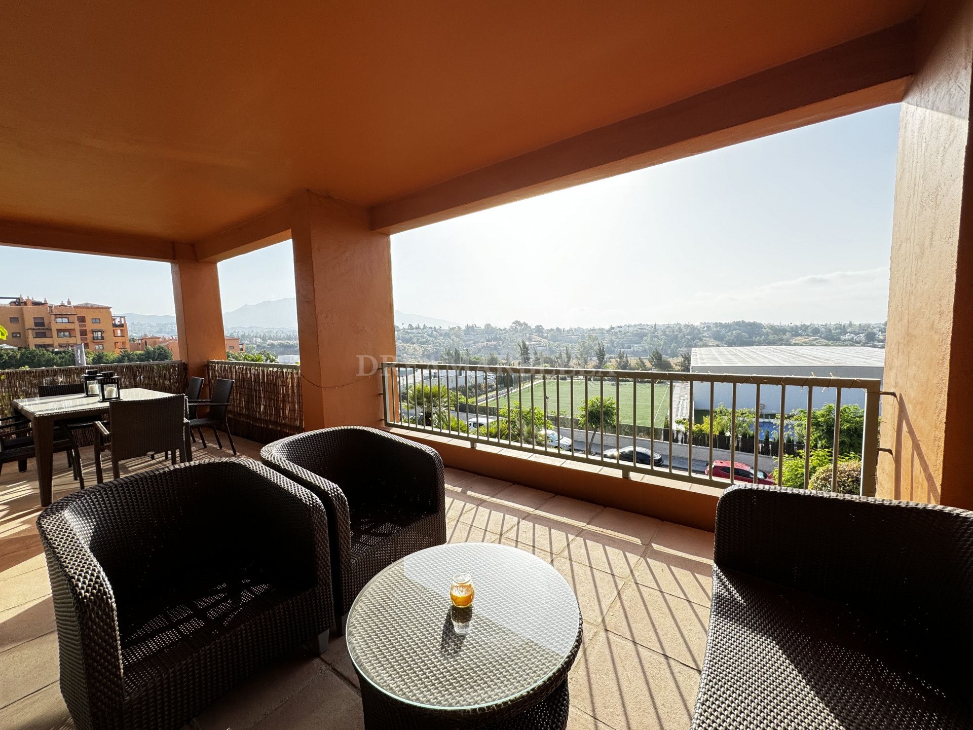 Terraza de Apartamento de alquiler en Estepona con Aire acondicionado, Calefacción y Terraza