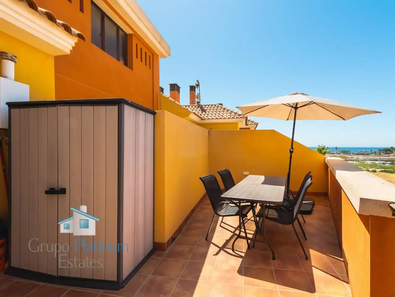 Terraza de Apartamento en venta en Pulpí con Terraza, Piscina y Amueblado