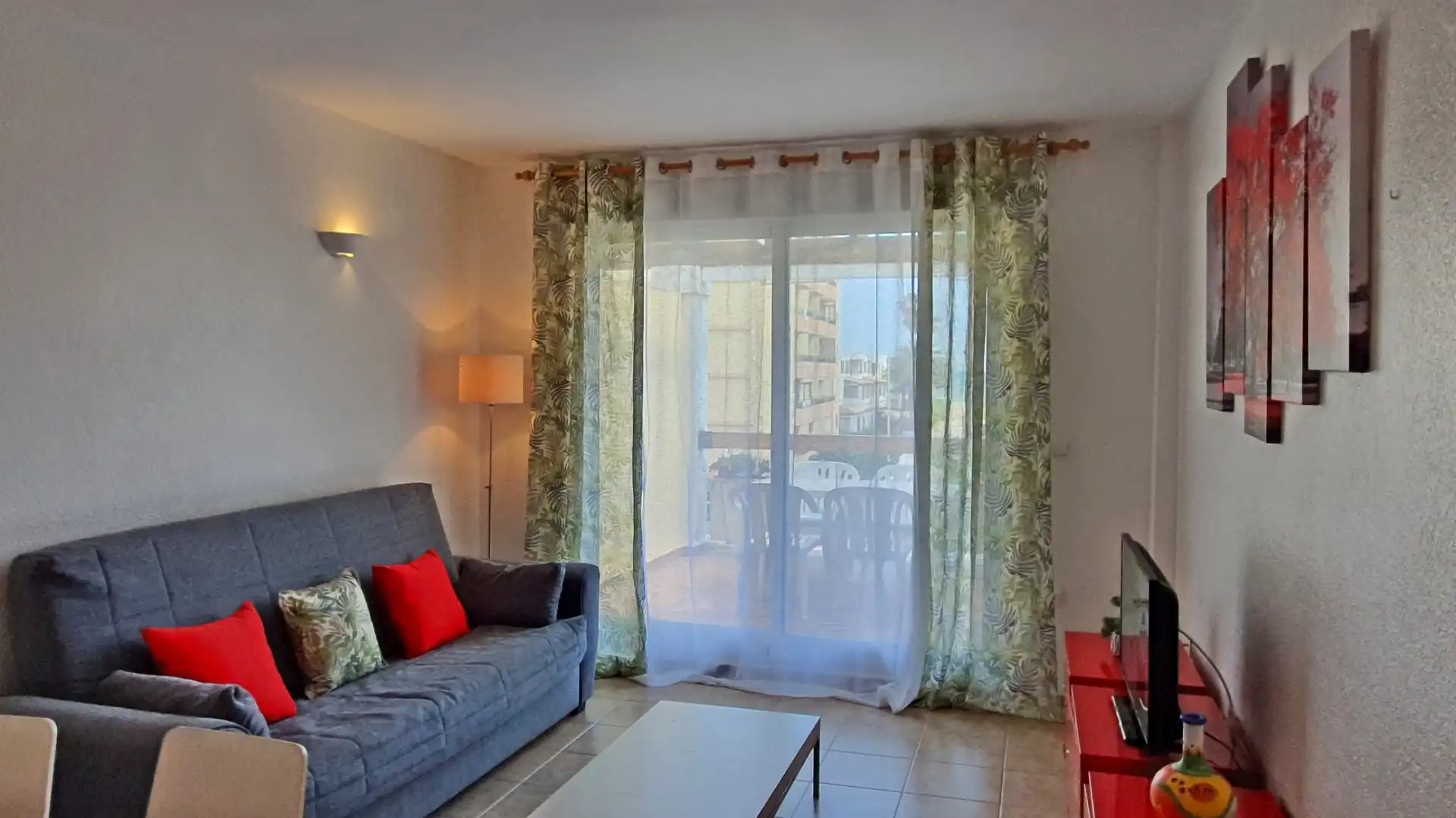Sala de estar de Apartamento de alquiler en Xeraco con Terraza, Amueblado y Horno