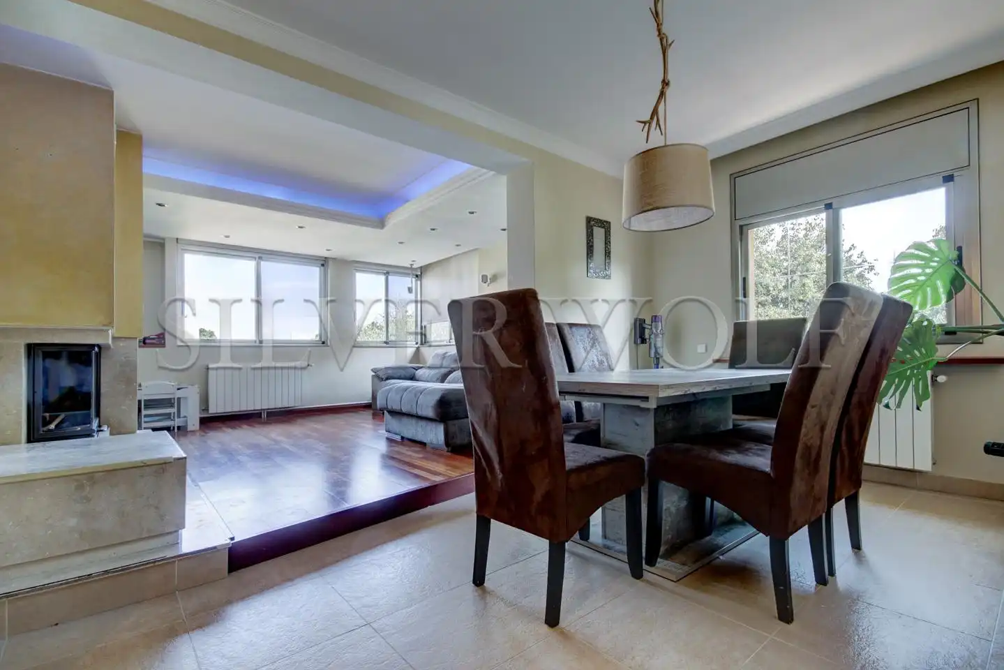 Dining room of Houses for sale in Santa Eulàlia de Ronçana  with Air Conditioner, Heating and Private garden
