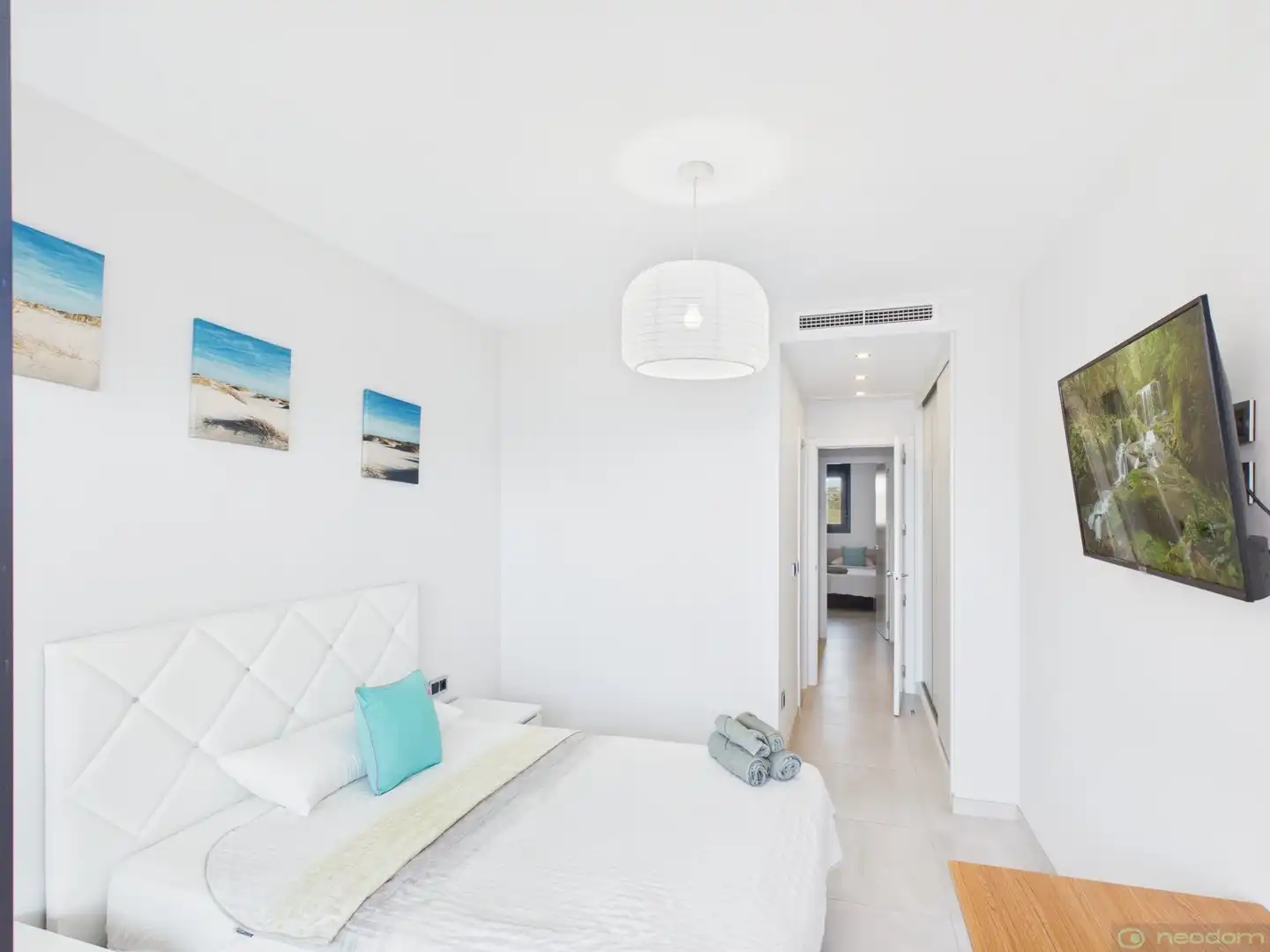 Schlafzimmer von Wohnung zur Miete in Benidorm mit Klimaanlage, Heizung und Terrasse