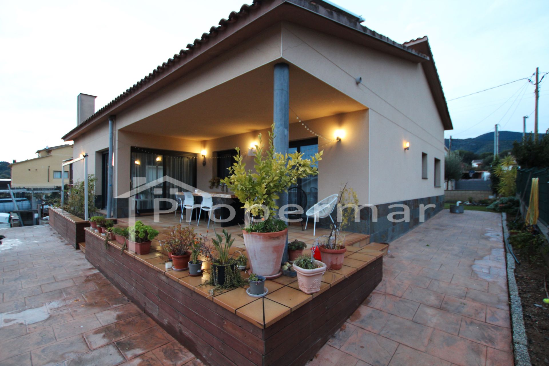 Vista exterior de Casa o chalet en venta en Cànoves I Samalús con Aire acondicionado, Calefacción y Jardín privado