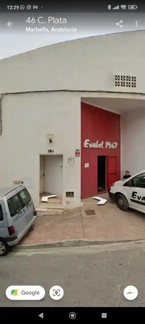 Vista exterior de Nau industrial de lloguer en Marbella