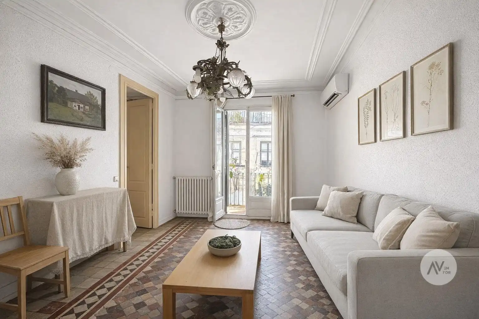 Sala de estar de Ático en venta en Barcelona con Terraza y Balcón