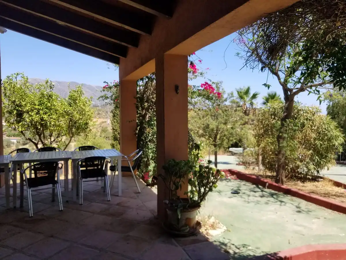 Vista exterior de Casa o chalet en venta en Mijas con Aire acondicionado, Jardín privado y Terraza