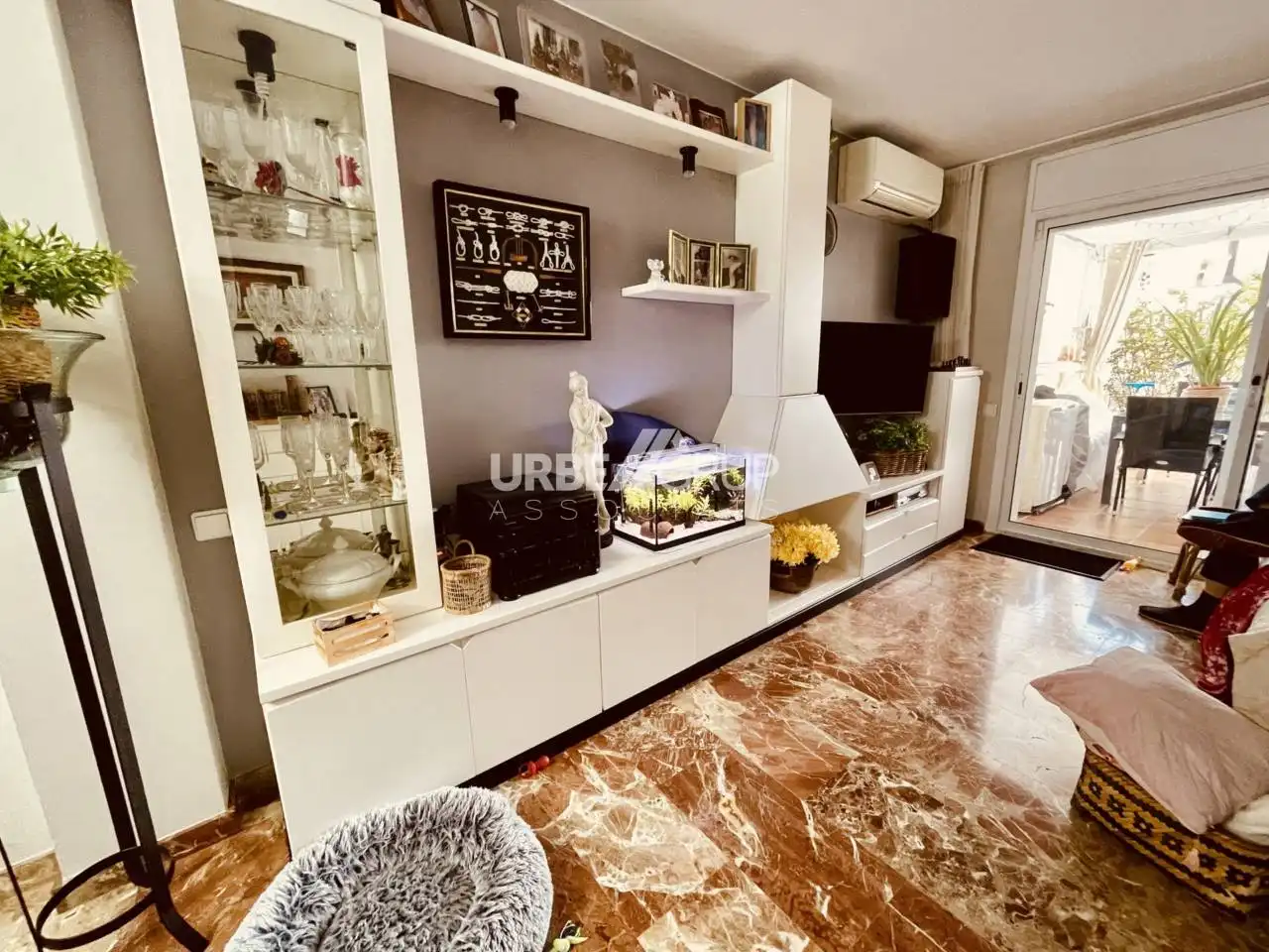 Wohnzimmer von Wohnung zum Verkauf in Terrassa mit Klimaanlage, Heizung und Privatgarten