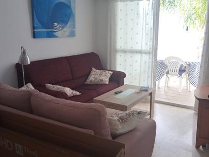 Living room of Flat for sale in Gandia  with Air Conditioner, Terrace and Furnished