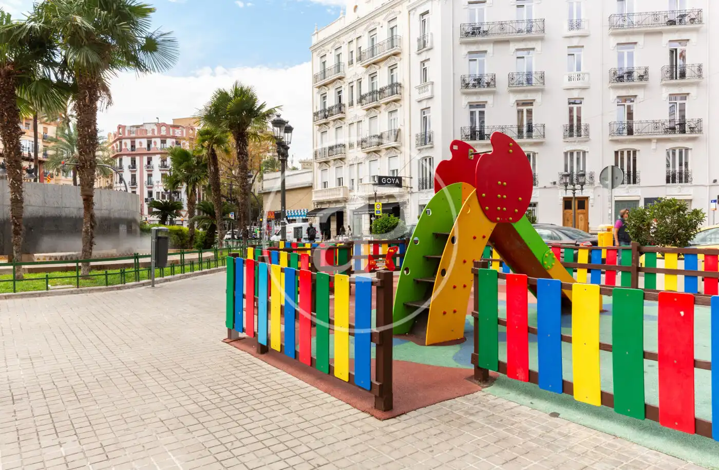 Außenansicht von Wohnung zur Miete in Valencia mit Klimaanlage und Heizung