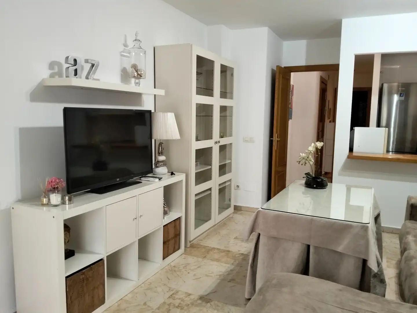 Sala d'estar de Apartament de lloguer en Málaga amb Moblat