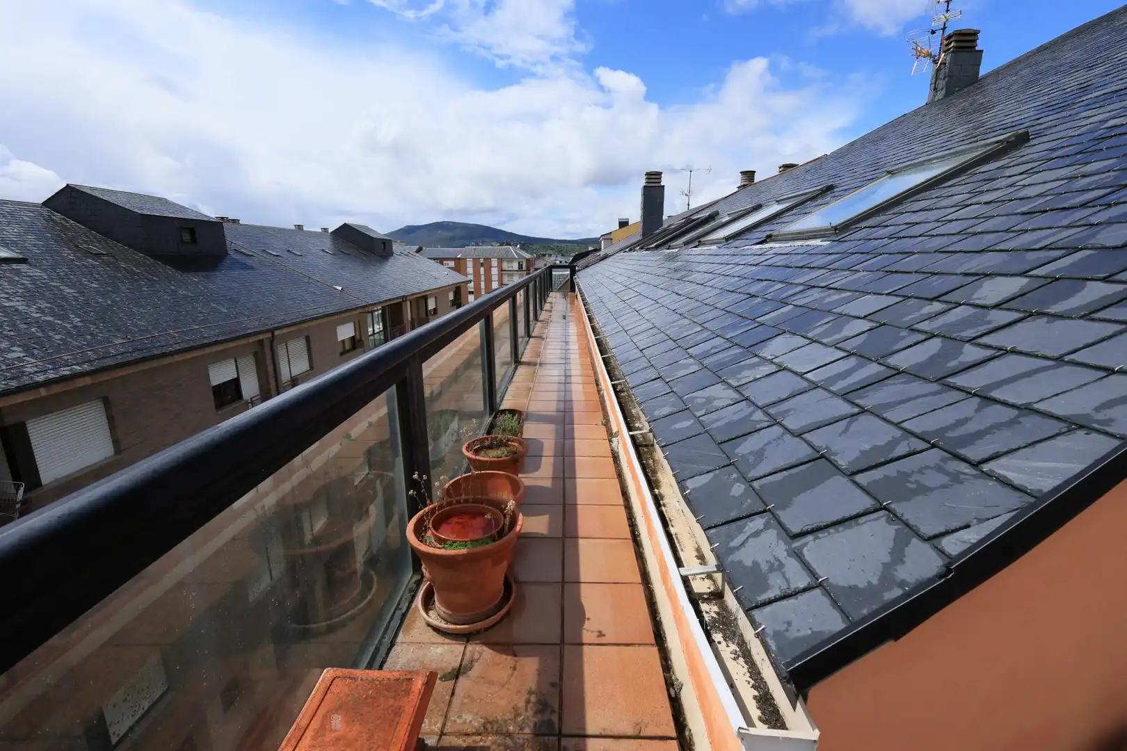 Terrasse von Dachboden zum Verkauf in Bembibre mit Heizung und Balkon