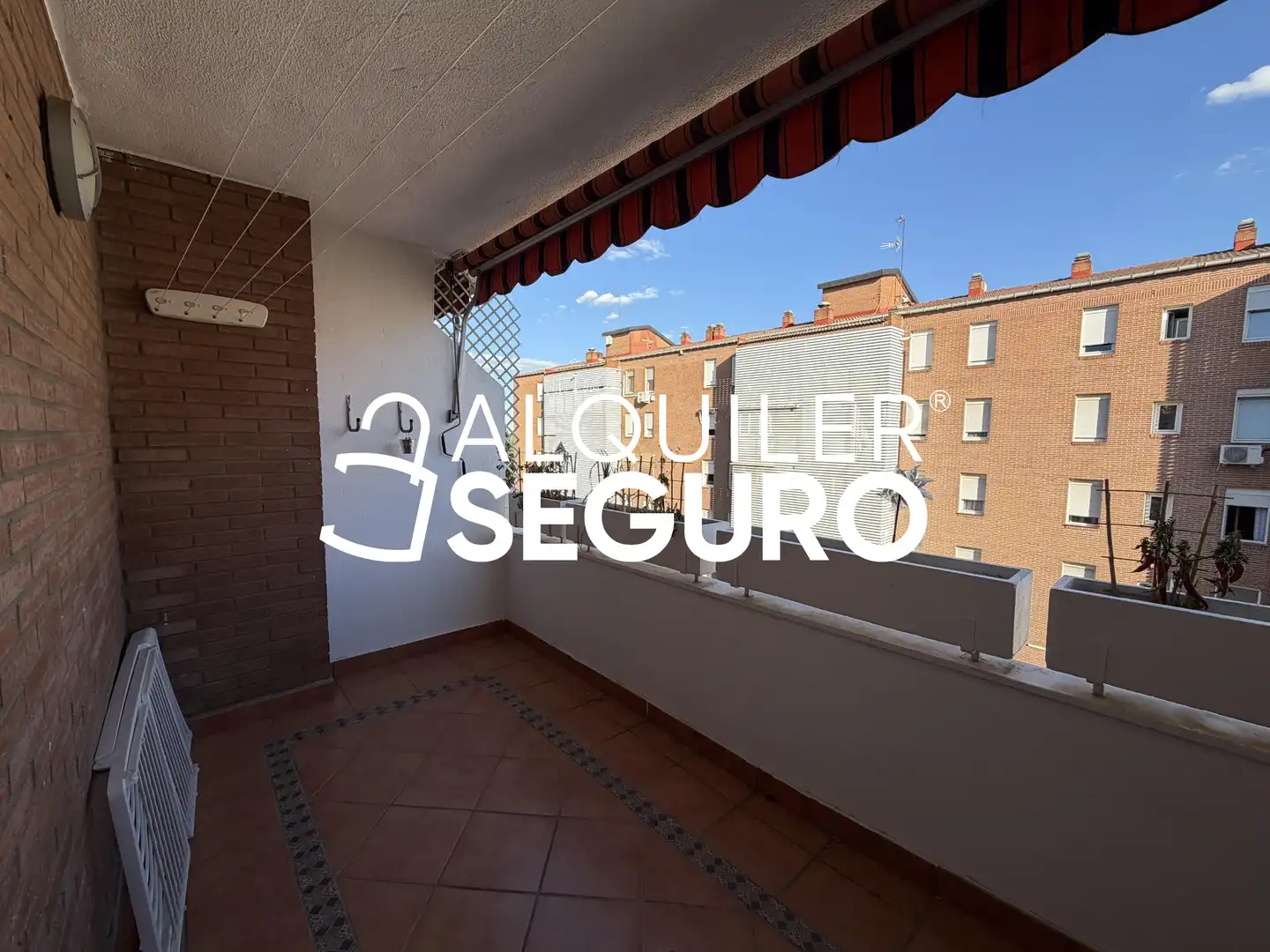 Balcony of Flat for rent in Leganés  with Air Conditioner, Heating and Storage room