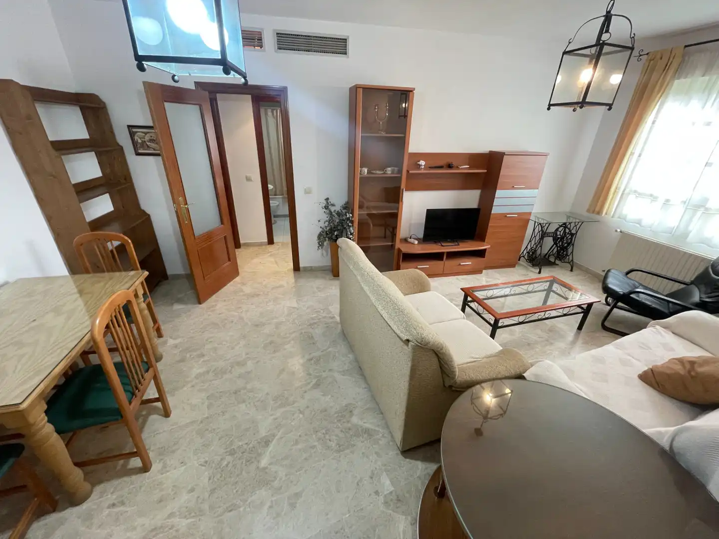 Sala de estar de Piso de alquiler en Badajoz con Calefacción, Amueblado y Lavadora