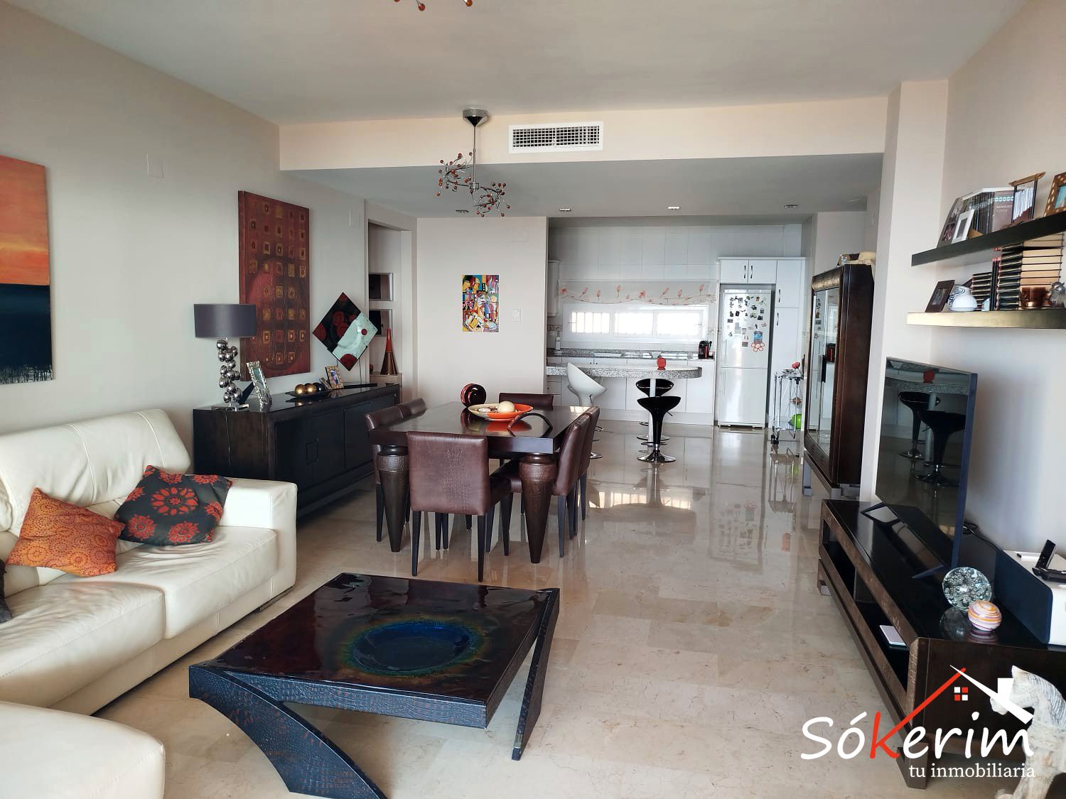 Living room of Flat for sale in Altea  with Air Conditioner, Terrace and Storage room