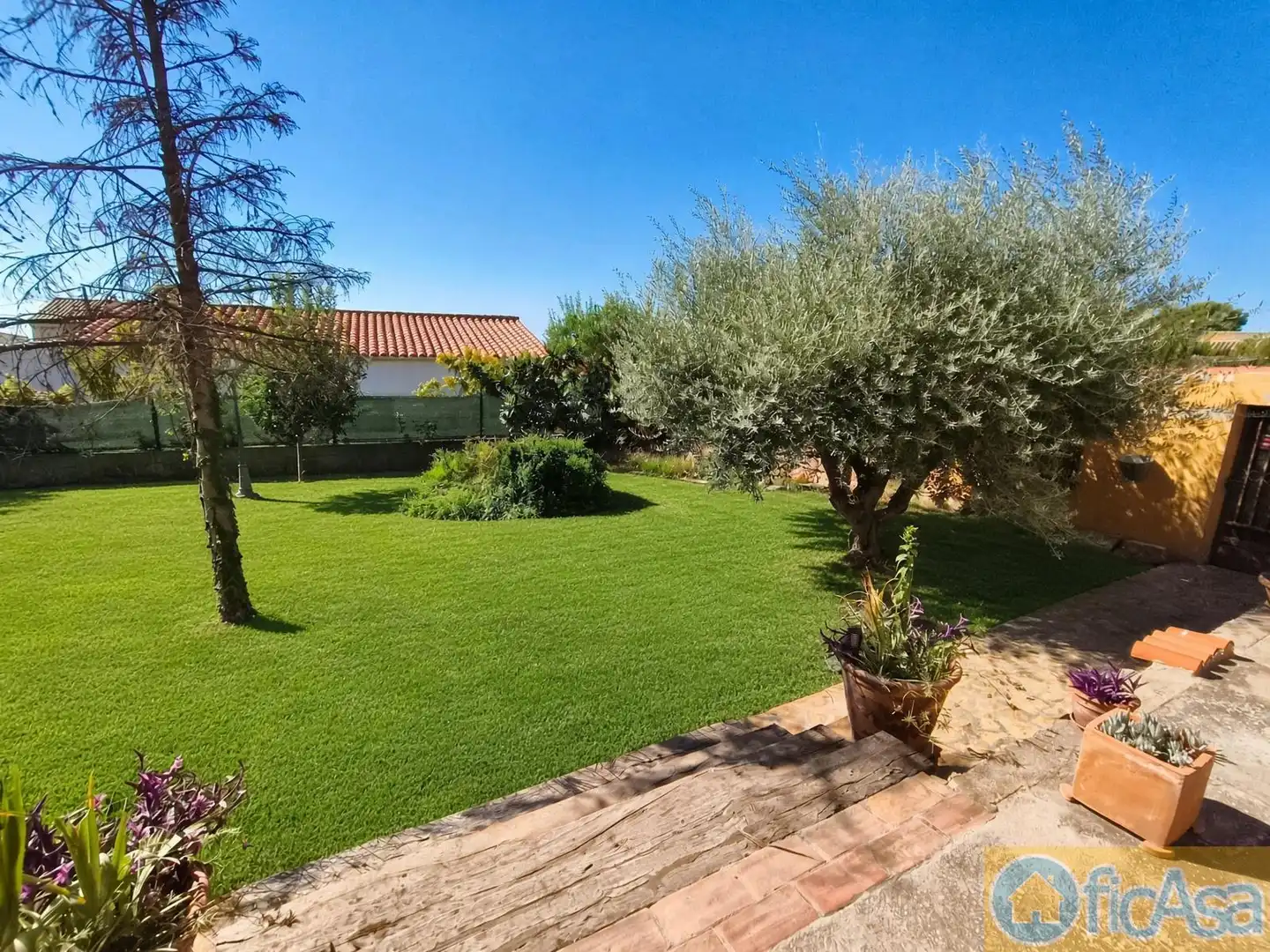 Garden of Houses for sale in Borriol  with Terrace, Storage room and Swimming Pool