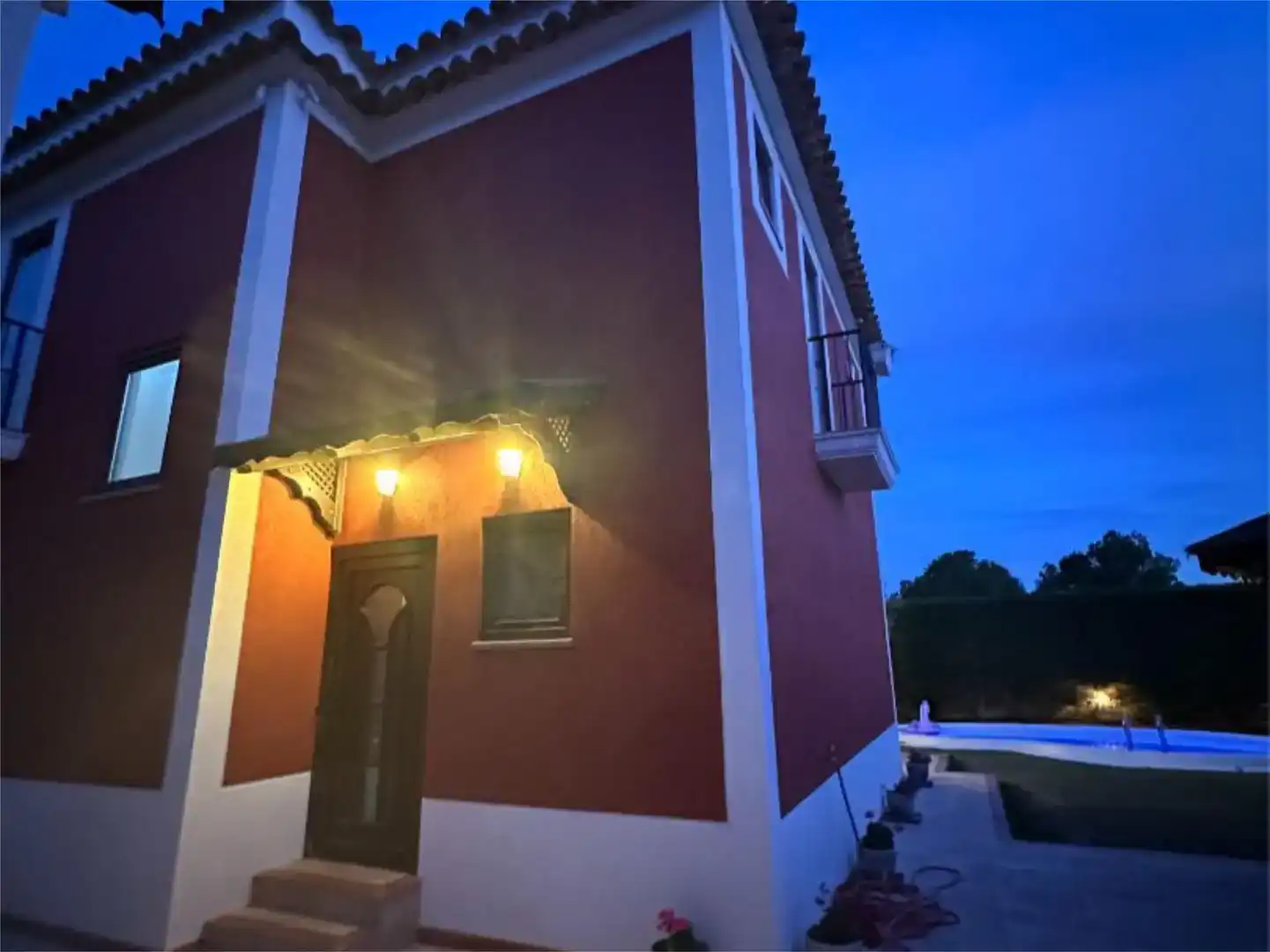 Vista exterior de Finca rústica en venda en Finestrat amb Aire condicionat, Piscina i Balcó