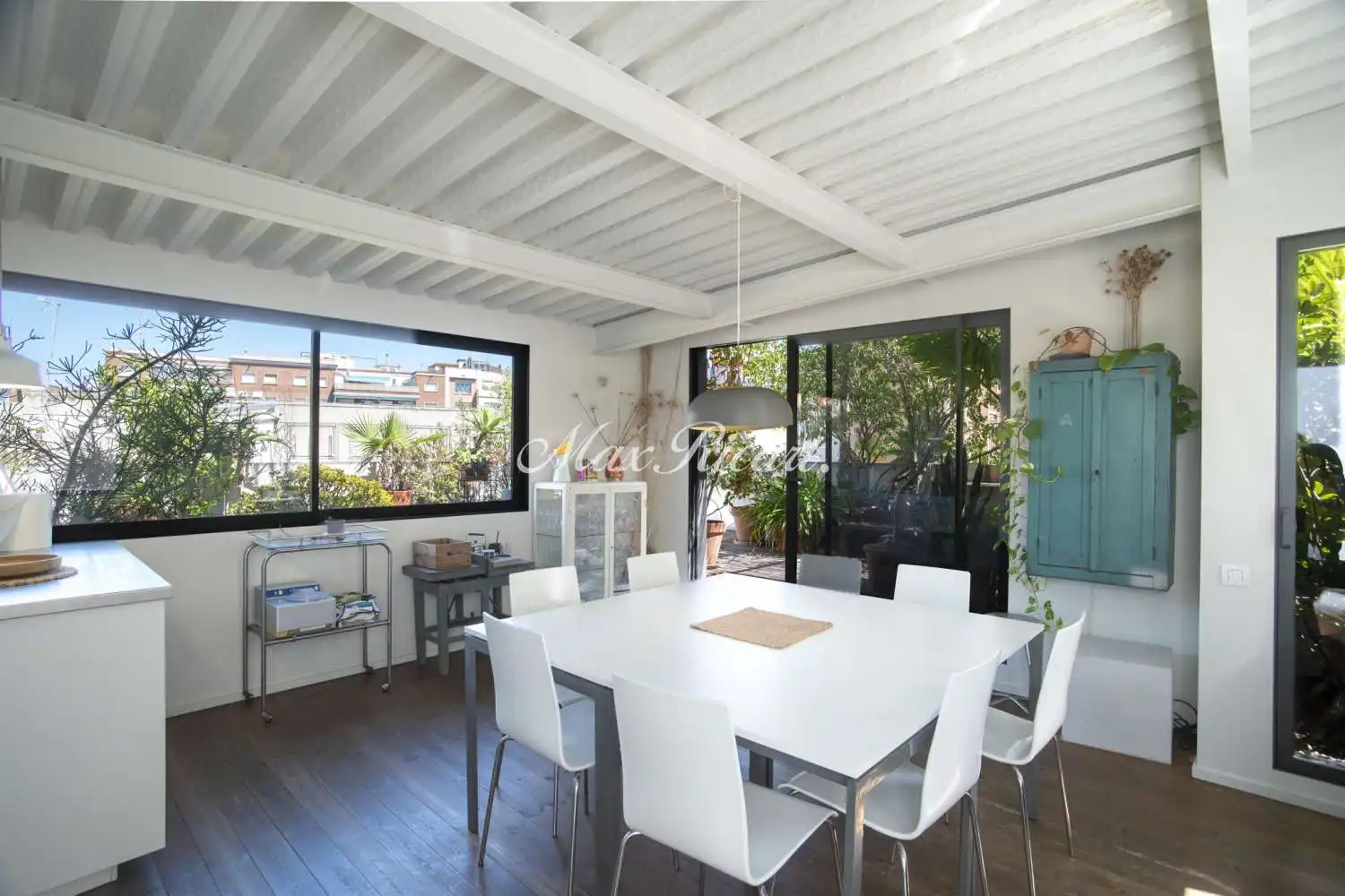 Esszimmer von Büro zur Miete in Barcelona mit Klimaanlage, Heizung und Terrasse