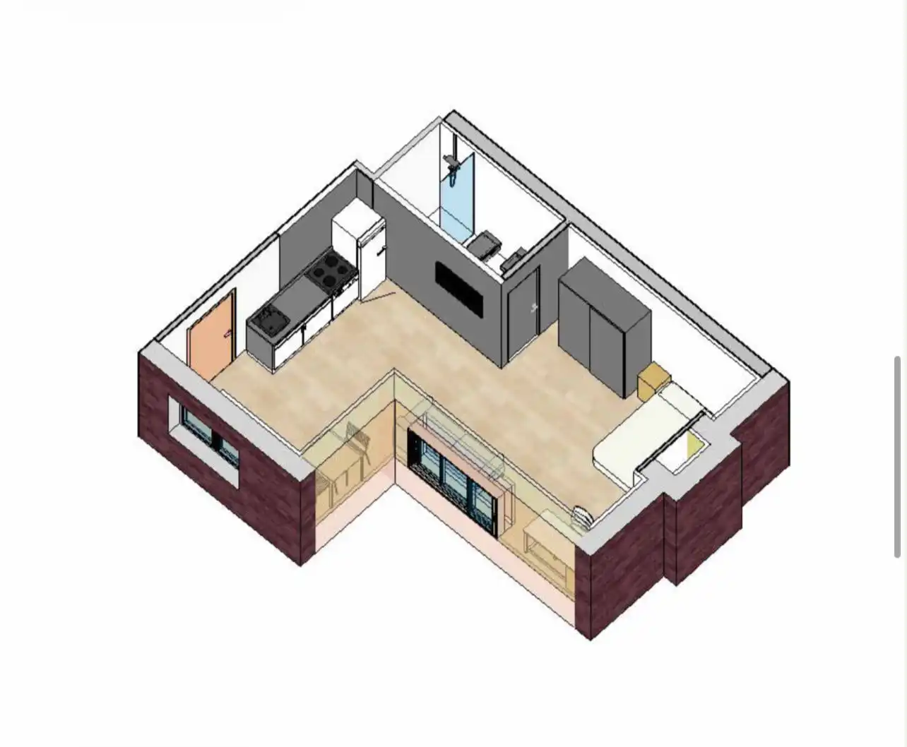Studio avec piscine à louer à El Bosque, imagen 15