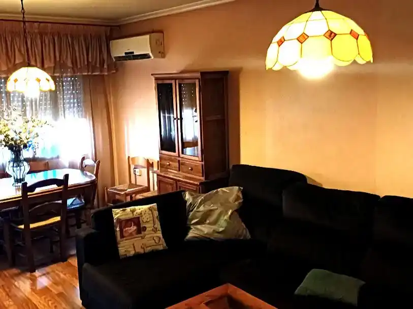 Living room of Flat for rent in Santa Pola  with Air Conditioner, Furnished and Balcony