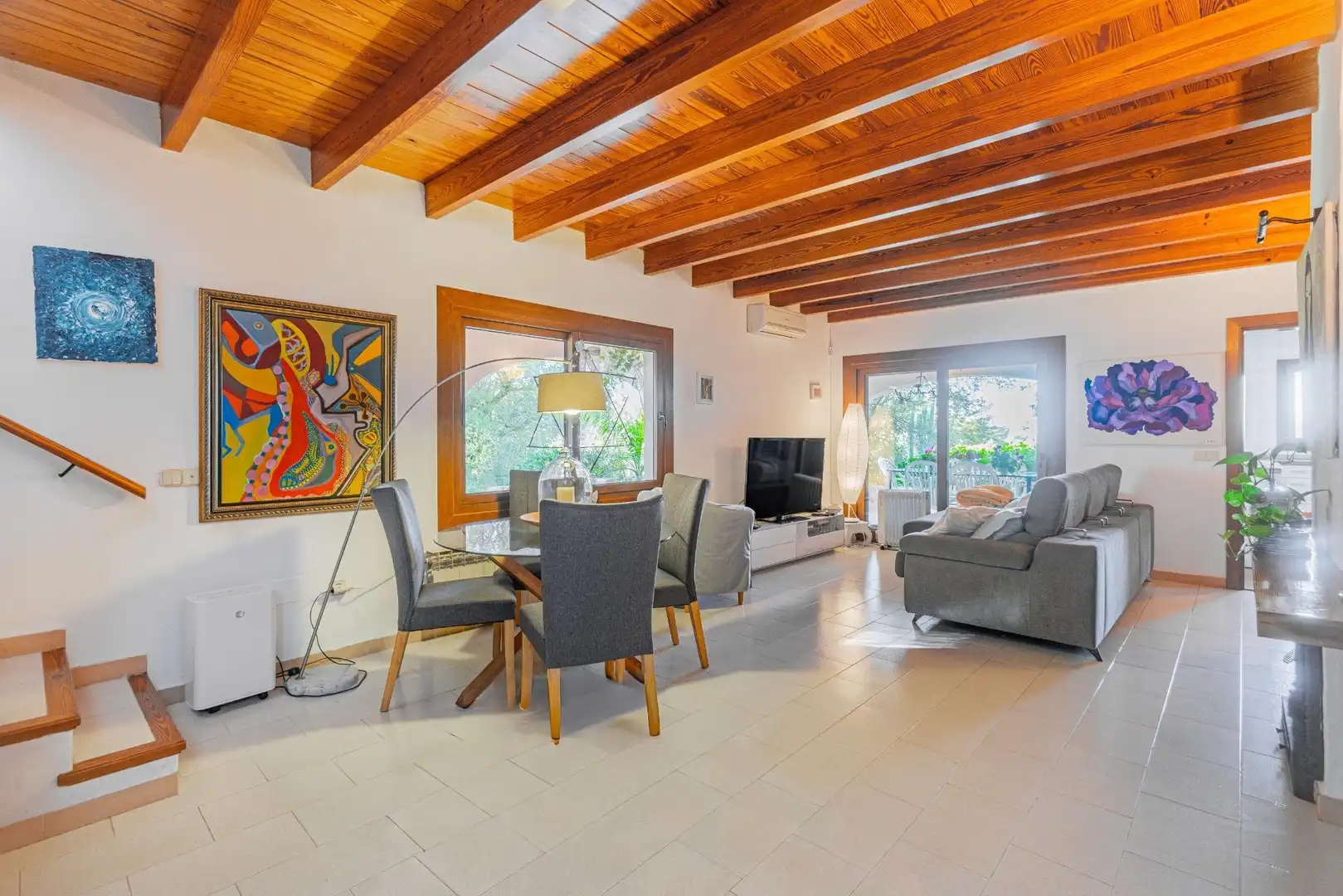Sala d'estar de Casa o xalet en venda en Marratxí amb Aire condicionat, Calefacció i Jardí privat