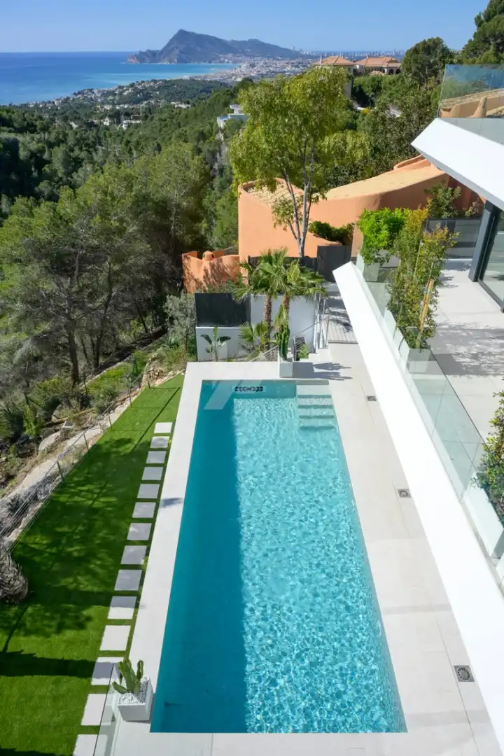 Piscina de Casa o chalet en venta en Altea con Aire acondicionado, Calefacción y Jardín privado