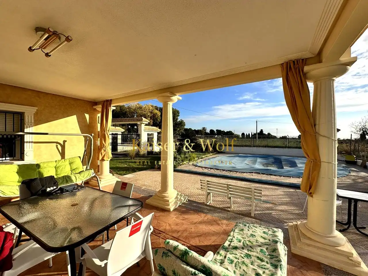 Jardí de Casa o xalet en venda en Elche / Elx amb Aire condicionat, Jardí privat i Piscina