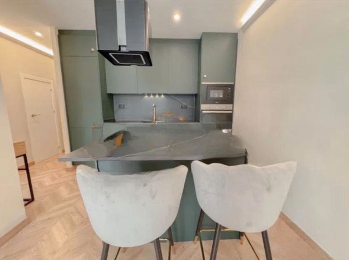 Kitchen of Flat for sale in  Barcelona Capital  with Air Conditioner, Heating and Furnished