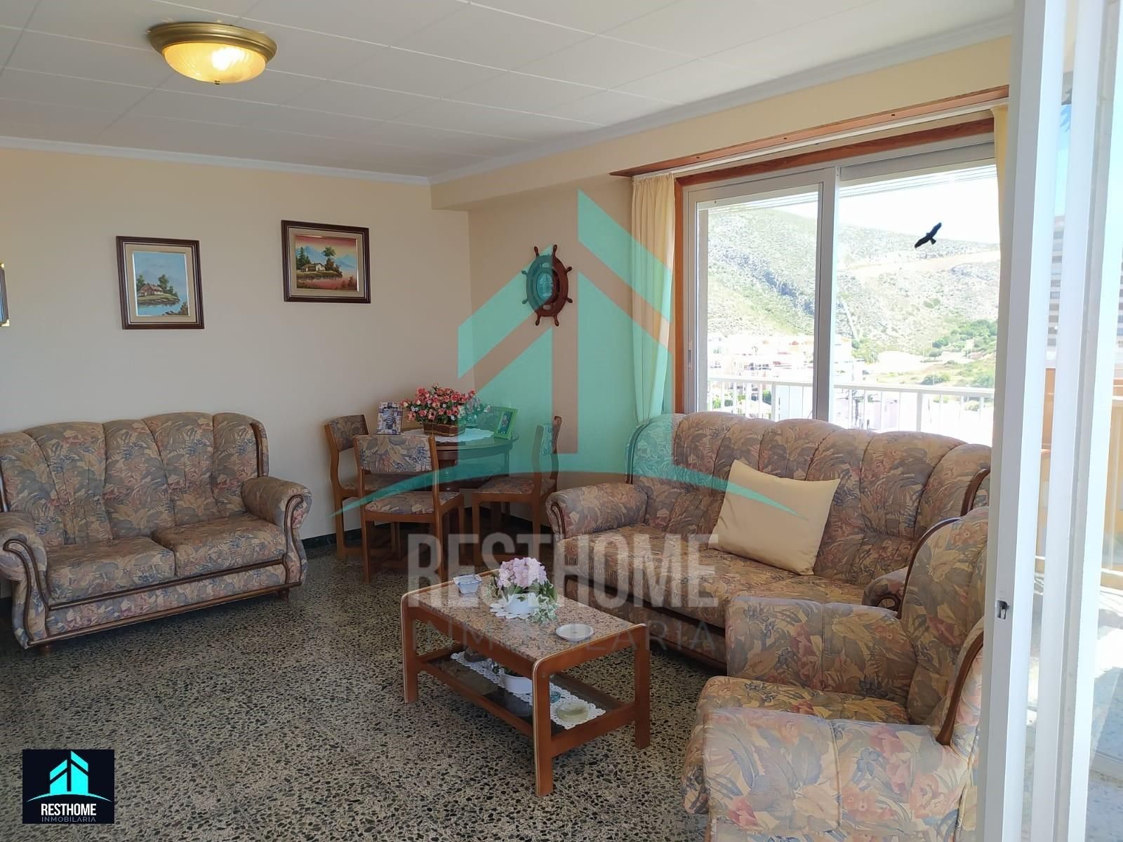 Wohnzimmer von Wohnungen zum verkauf in Cullera mit Privatgarten, Terrasse und Gemeinschaftspool