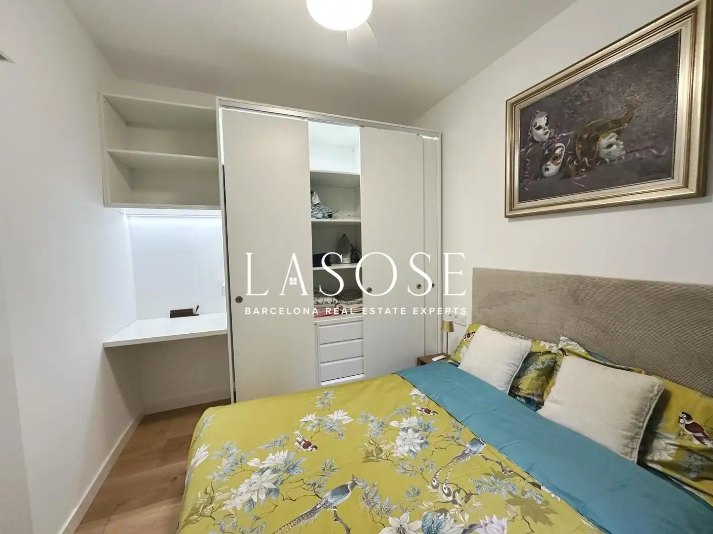 Bedroom of Flat for rent in L'Hospitalet de Llobregat  with Furnished and Balcony