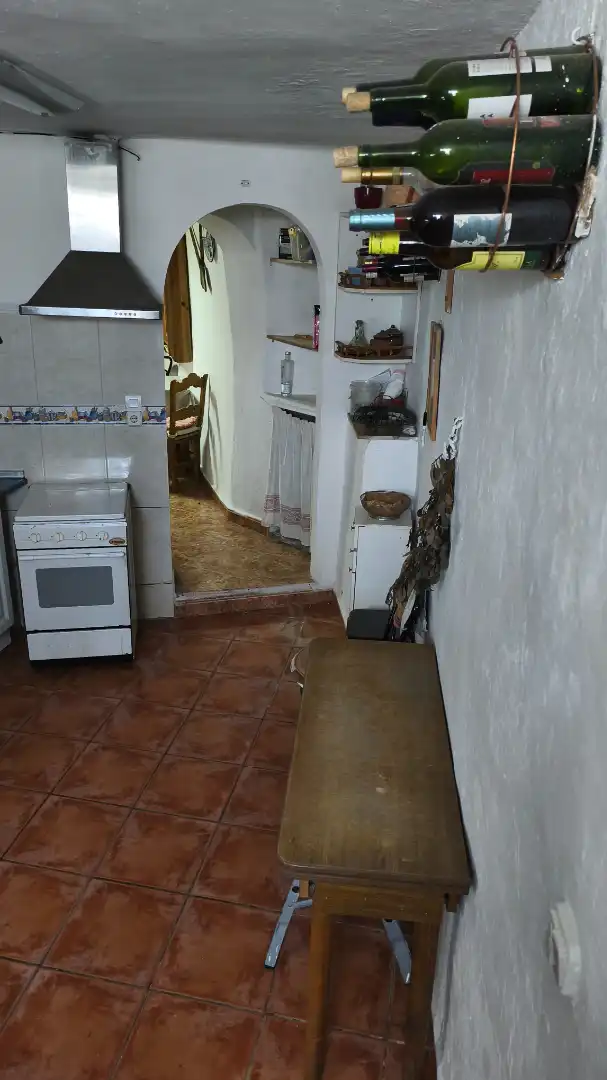 Cuina de Casa o xalet en venda en Urrea de Jalón amb Terrassa, Moblat i Forn