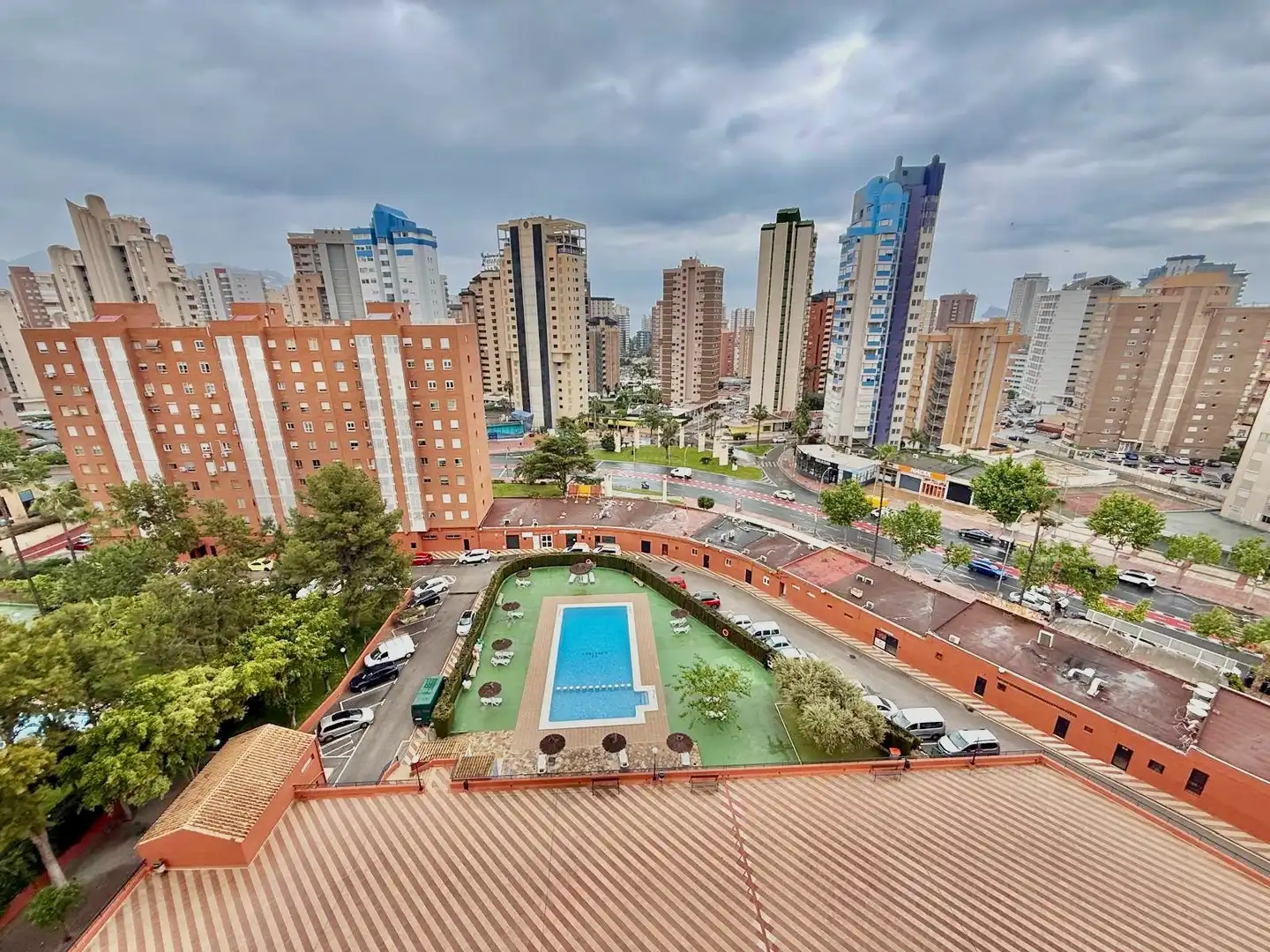 Exterior view of Flat for sale in Benidorm  with Swimming Pool, Furnished and Community pool
