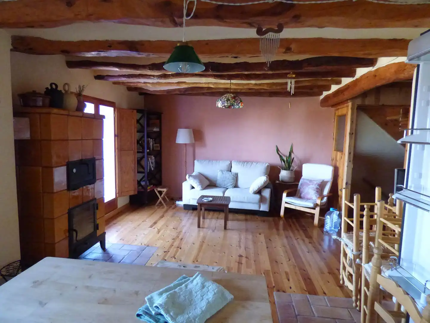 Sala de estar de Casa o chalet en venta en La Pobla de Massaluca con Aire acondicionado, Calefacción y Parquet
