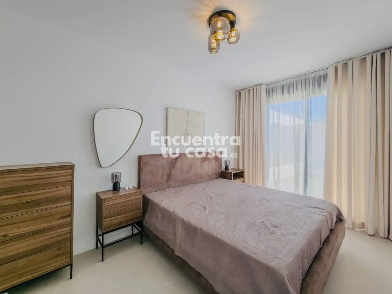 Schlafzimmer von Wohnung zur Miete in Finestrat mit Klimaanlage, Heizung und Terrasse