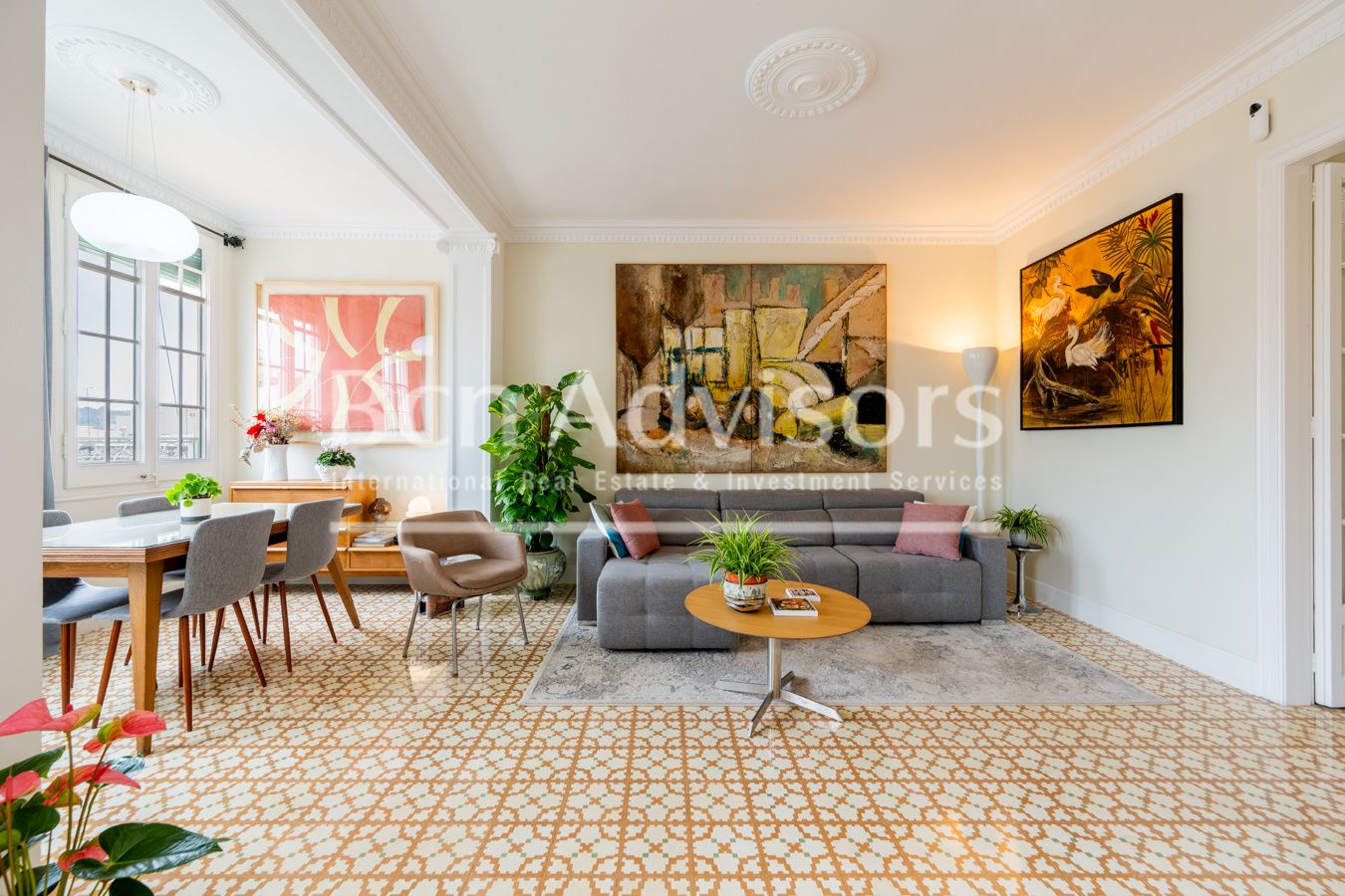 Sala de estar de Ático en venta en  Barcelona Capital con Aire acondicionado, Calefacción y Balcón