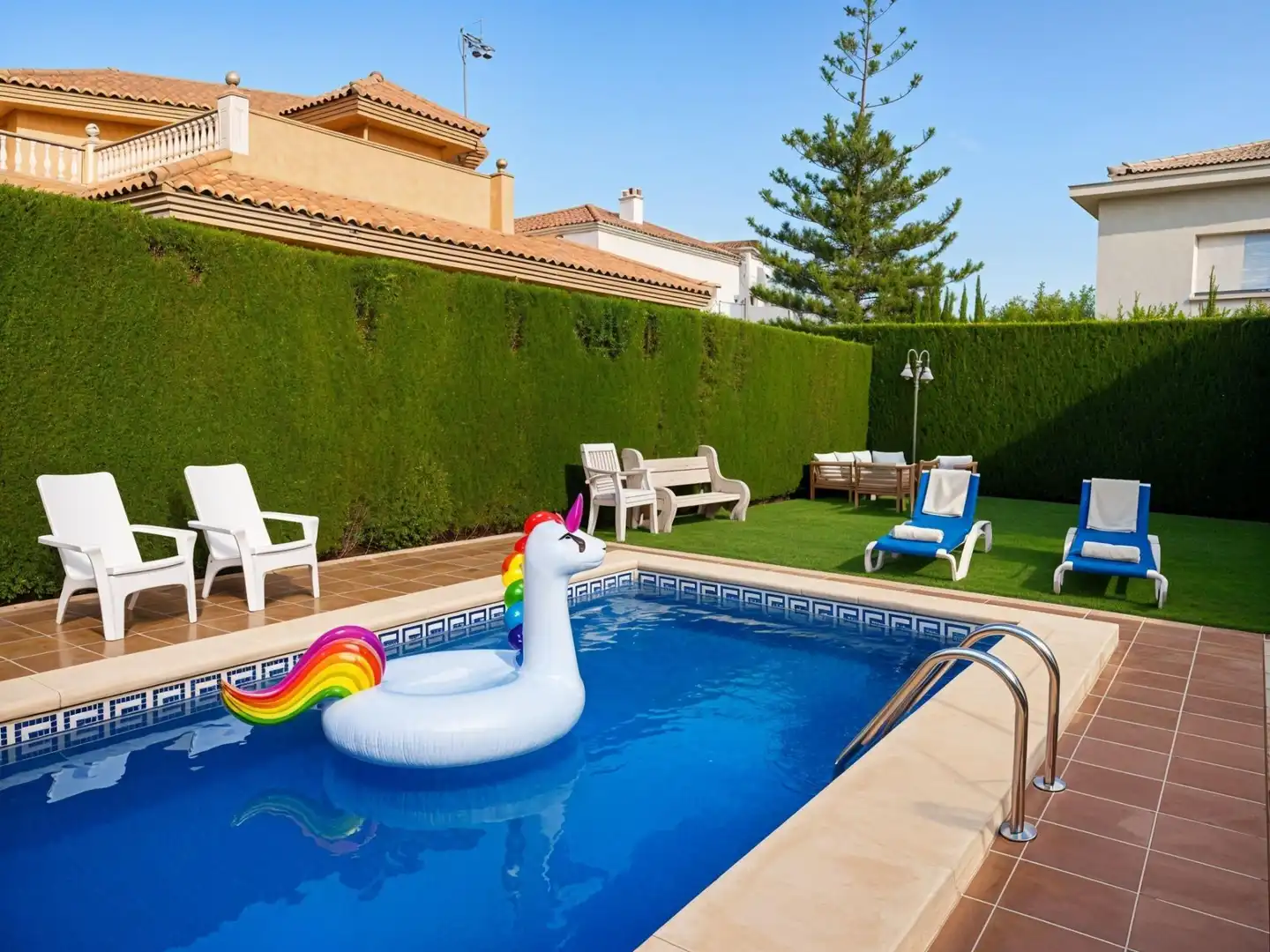 Swimming pool of Houses for sale in Oliva  with Air Conditioner, Heating and Private garden