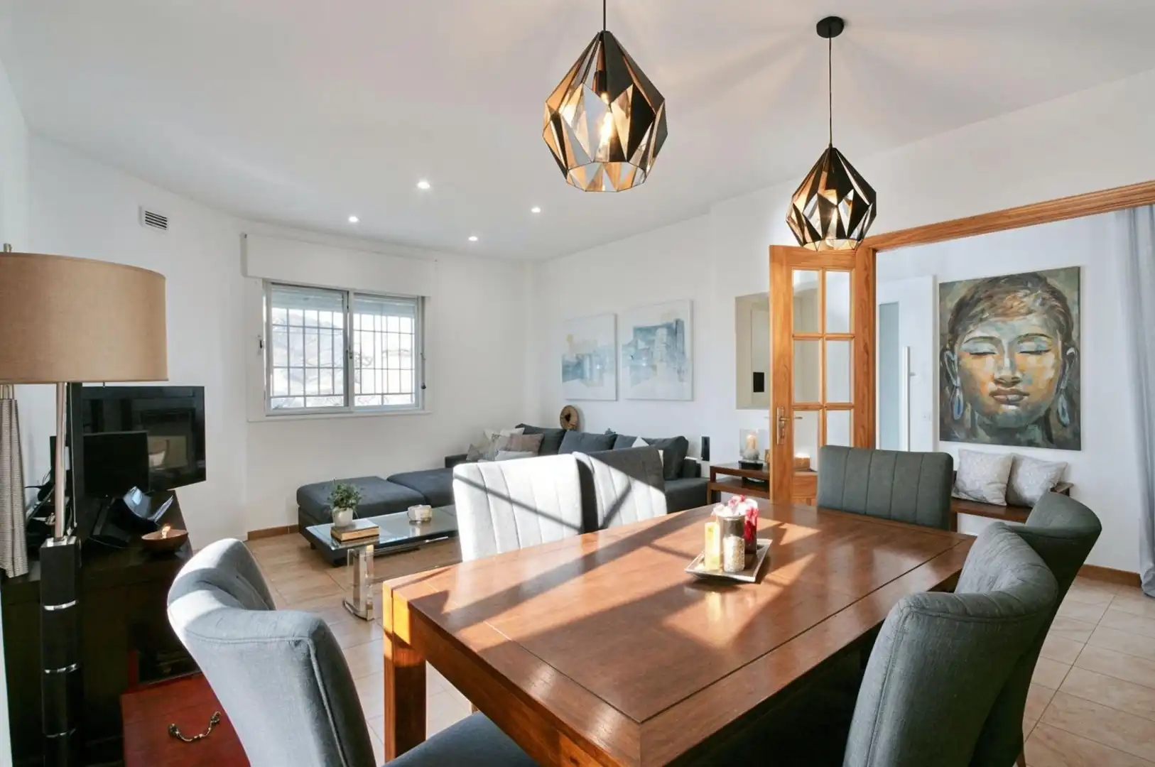 Comedor de Casa adosada en venta en Níjar con Aire acondicionado, Calefacción y Jardín privado