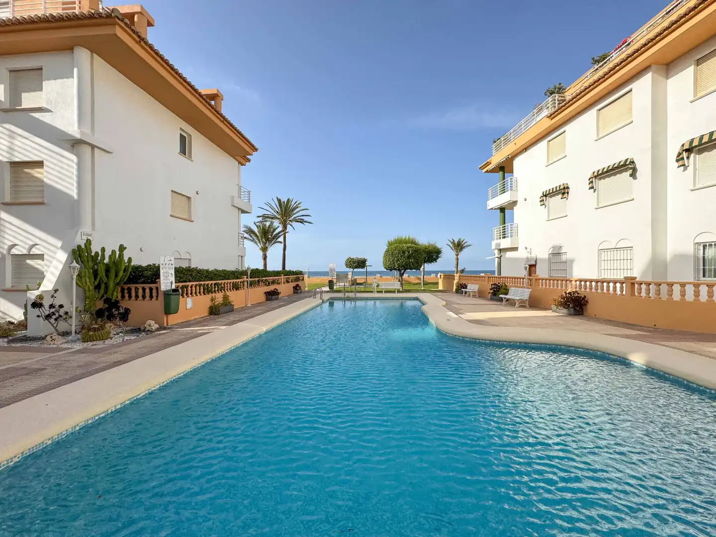 Swimming pool of Apartments for rent in Dénia  with Air Conditioner, Terrace and Furnished