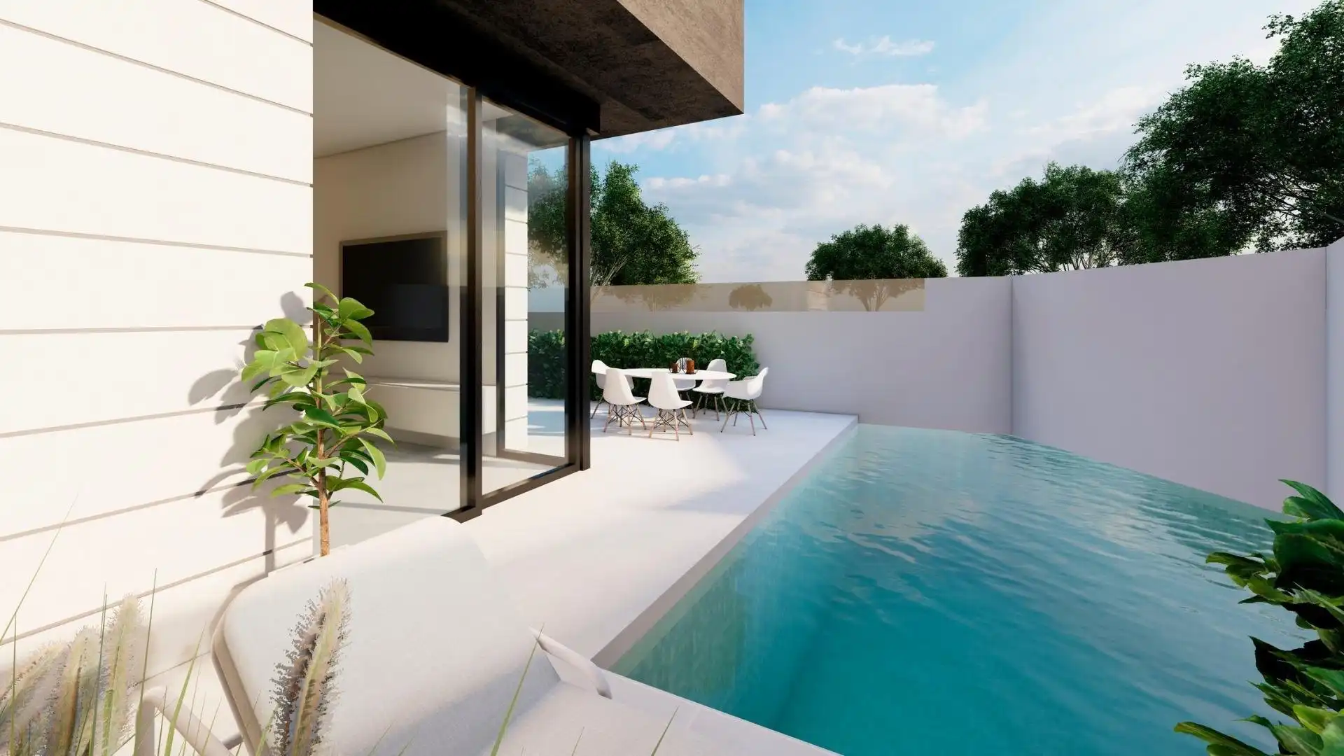 Piscina de Casa o chalet en venta en Pilar de la Horadada con Aire acondicionado, Jardín privado y Terraza