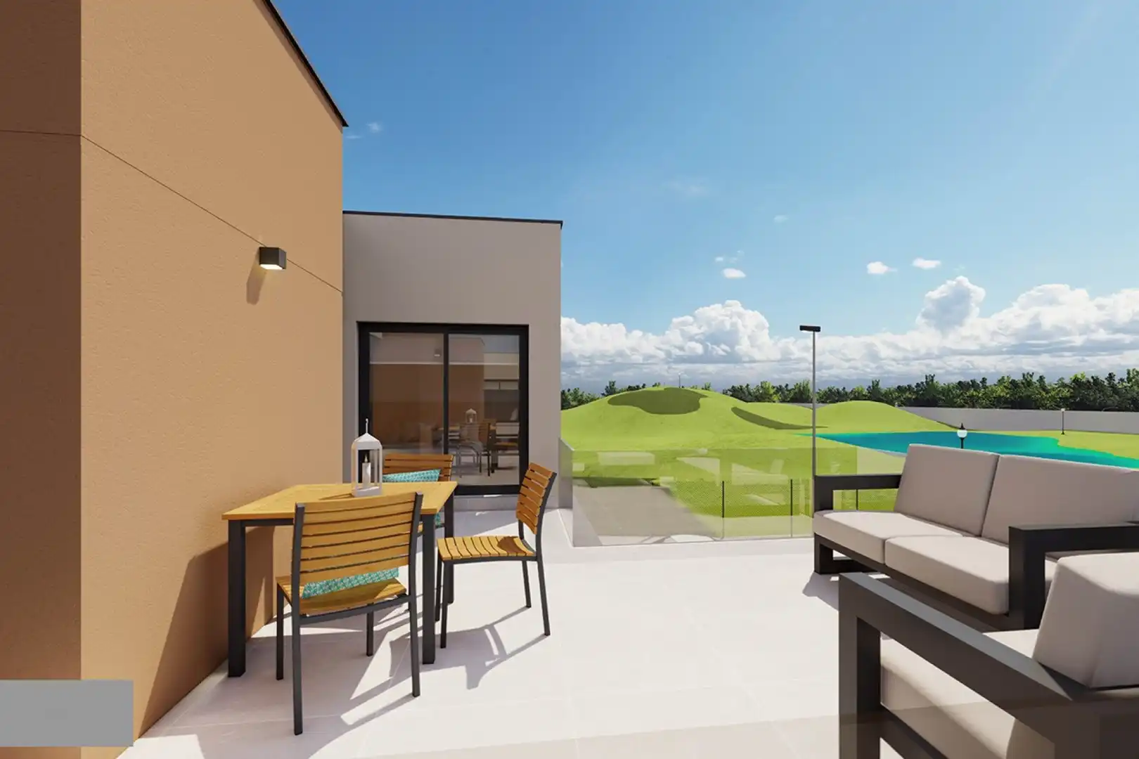 Terrassa de Casa o xalet en venda en Murcia amb Aire condicionat, Jardí privat i Terrassa