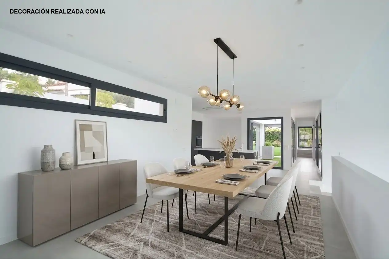 Dining room of Houses for sale in Marbella  with Air Conditioner, Private garden and Terrace