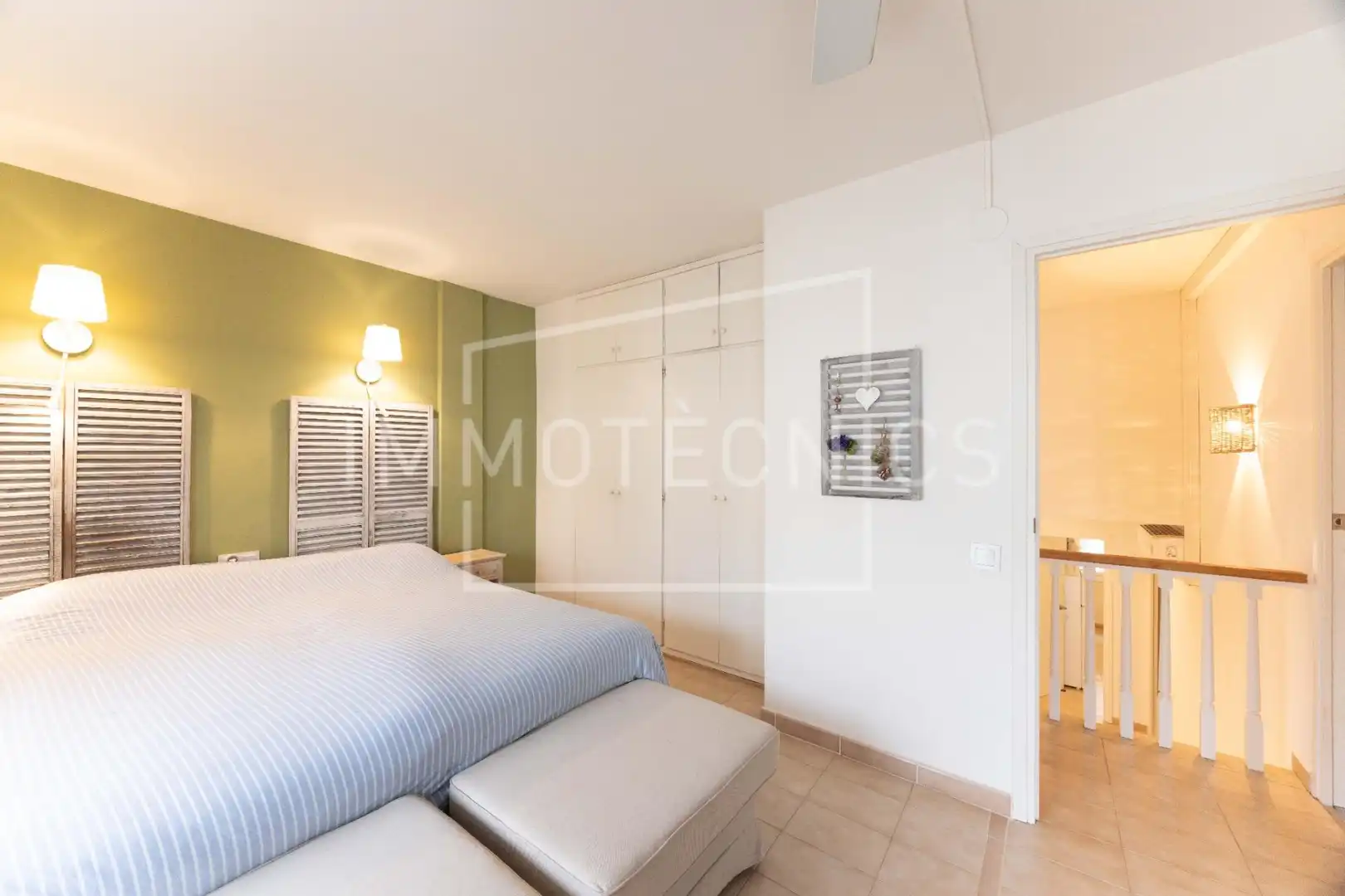 Schlafzimmer von Maisonette zum Verkauf in Caldes d'Estrac mit Klimaanlage, Heizung und Privatgarten