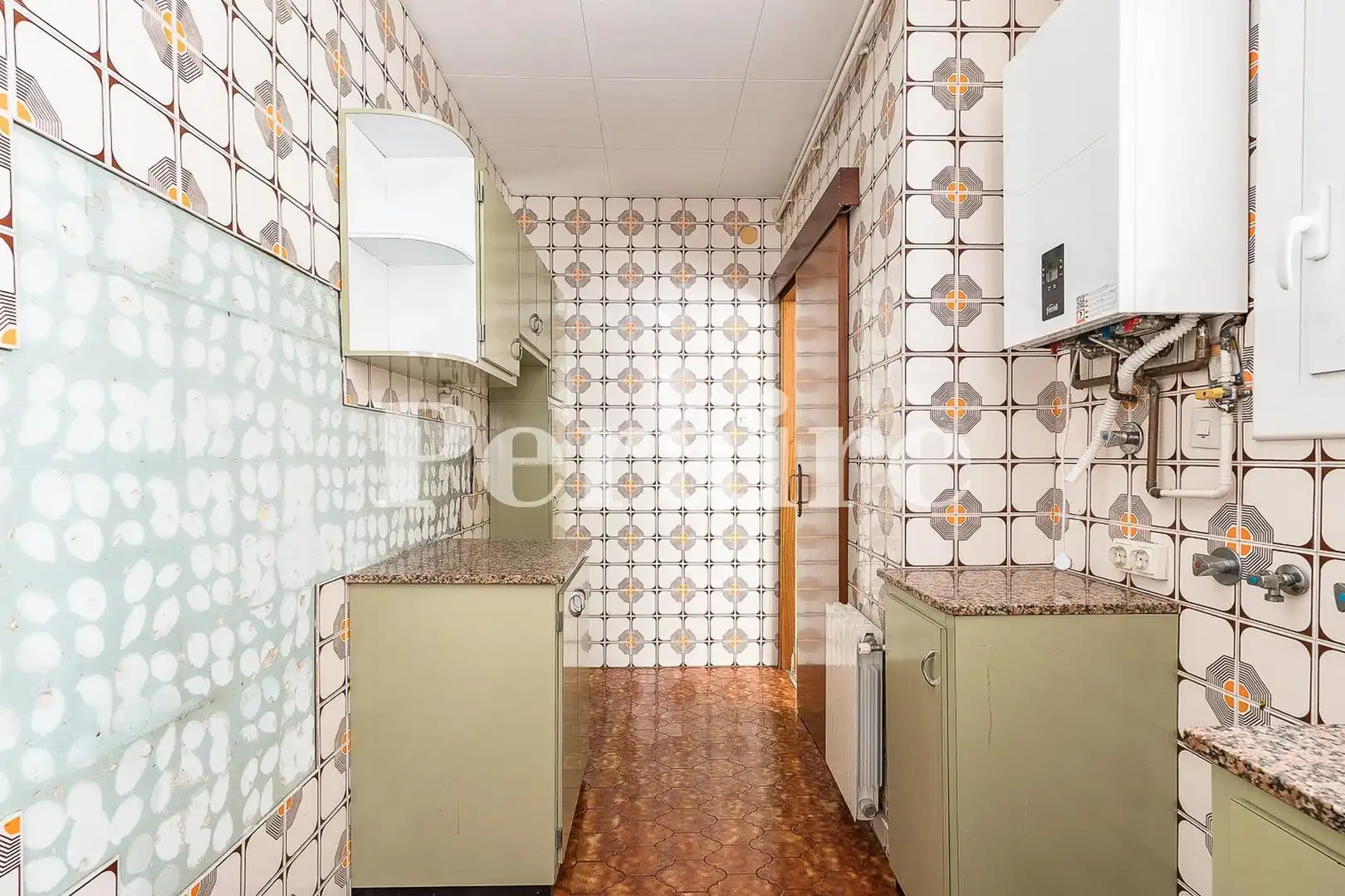 Küche von Wohnung zum Verkauf in Barcelona mit Klimaanlage, Heizung und Parkett