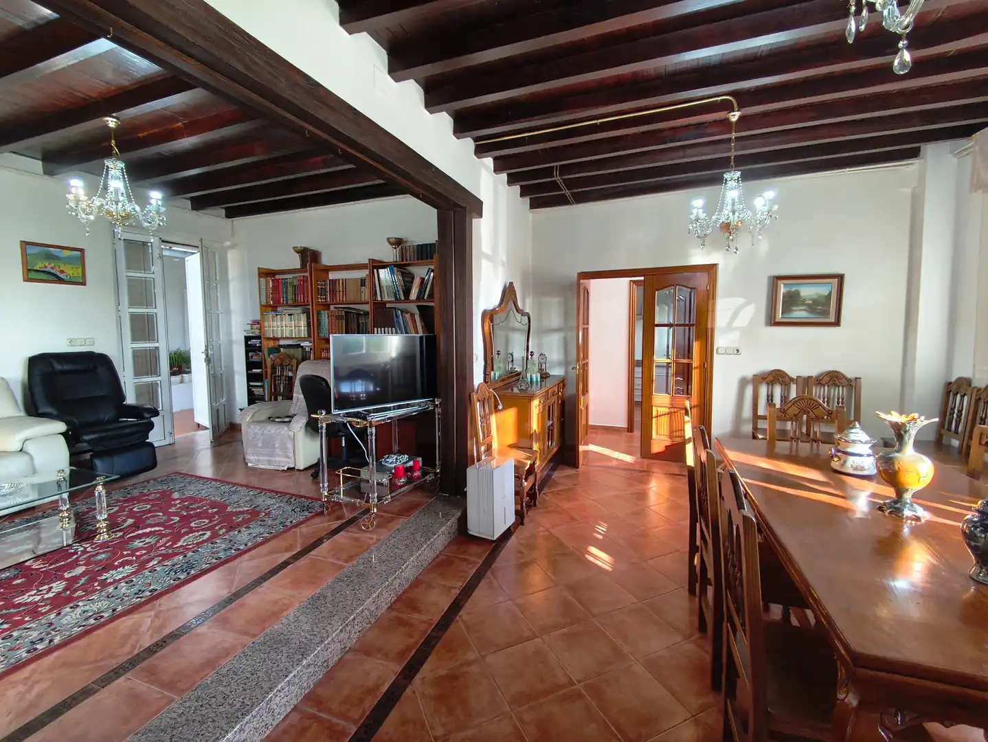 Living room of Houses for sale in Vedra  with Heating, Private garden and Terrace